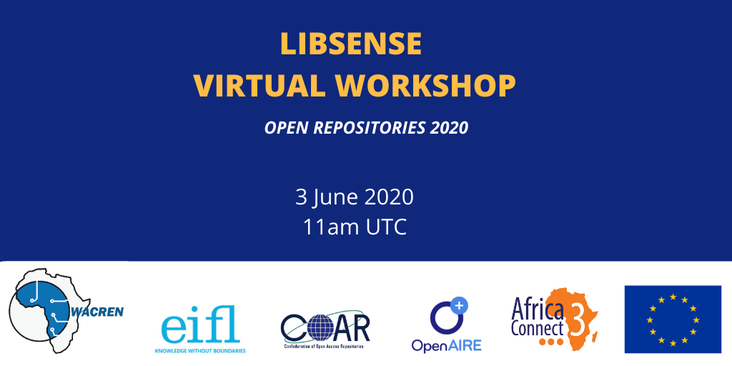 LIBSENSE to convene Africa’s open repository community in a virtual workshop on June 3