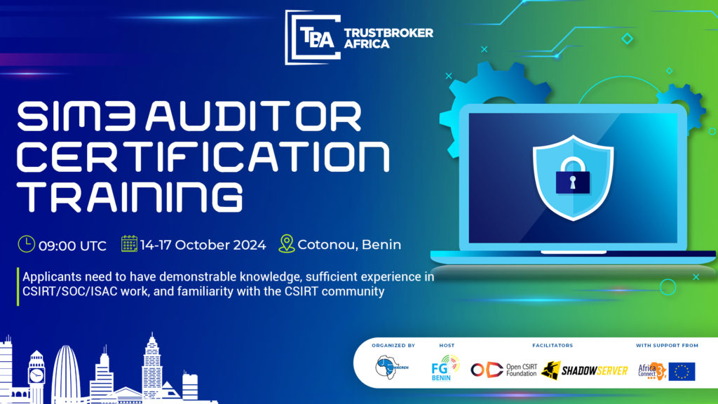 TrustBroker Africa (TBA) IV - SIM3 Auditor Certification Training