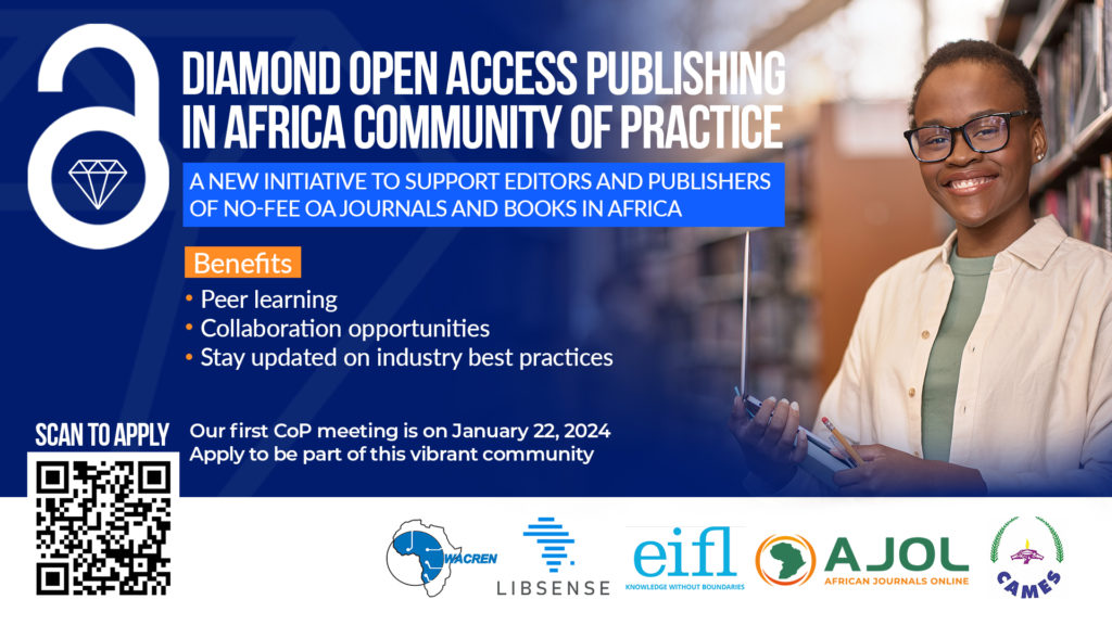 Community of Practice for Diamond Open Access Publishing in Africa opens for application