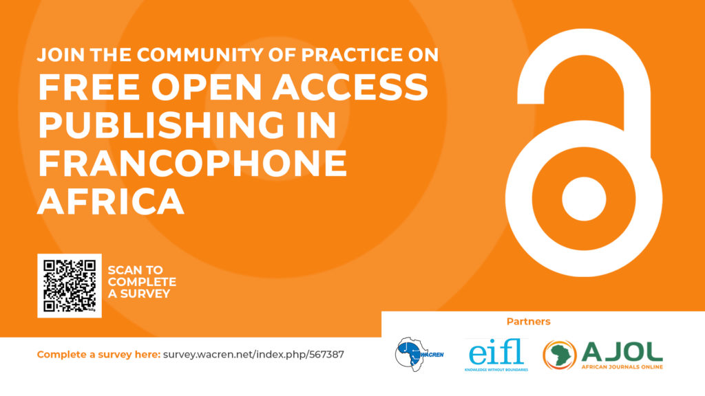 Join the community of practice on free open access publishing in Francophone Africa