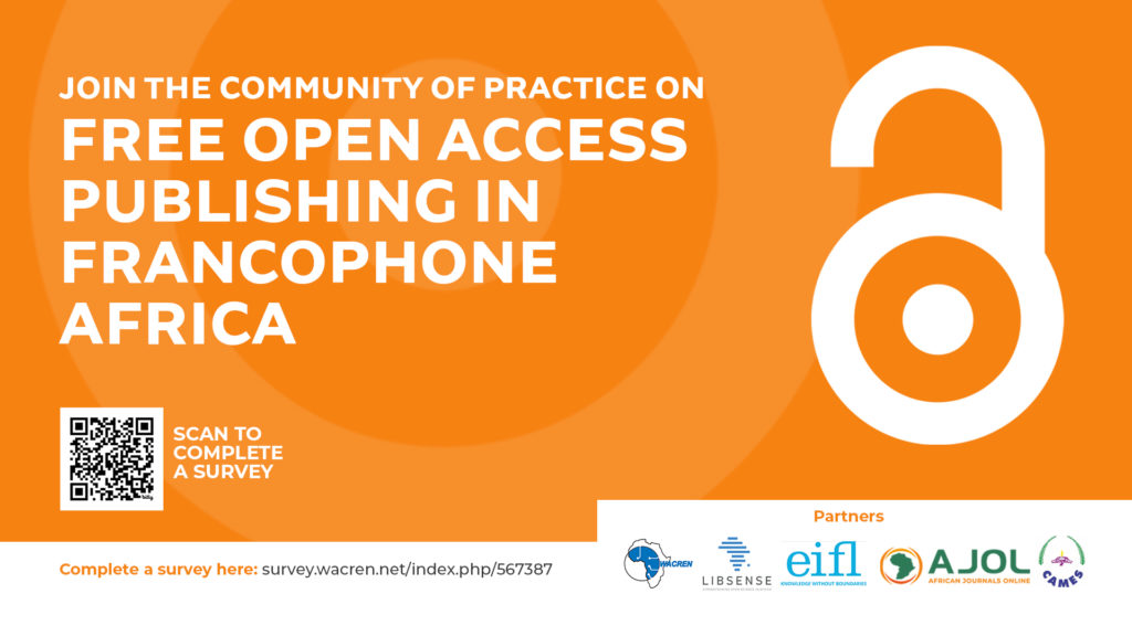 Join the community of practice on free open access publishing in Francophone Africa
