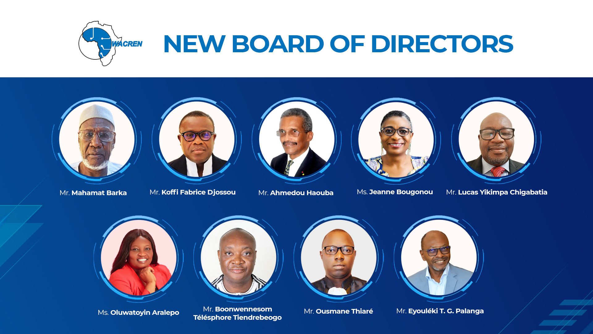 WACREN Announces New Board of Directors - WACREN