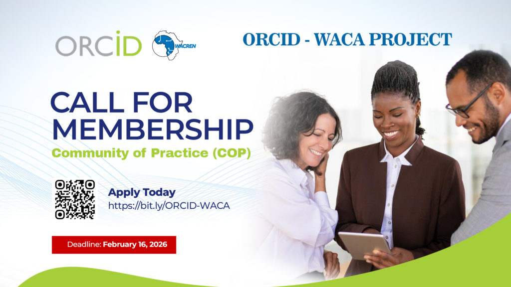 Call for Membership: ORCID-WACA Community of Practice (CoP)
