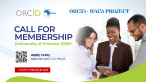 Call for Membership: ORCID-WACA Community of Practice (CoP)