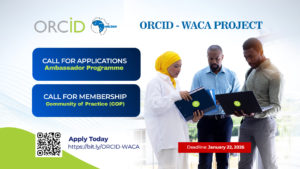 WACREN launches calls to kickstart the ORCID-WACA Project
