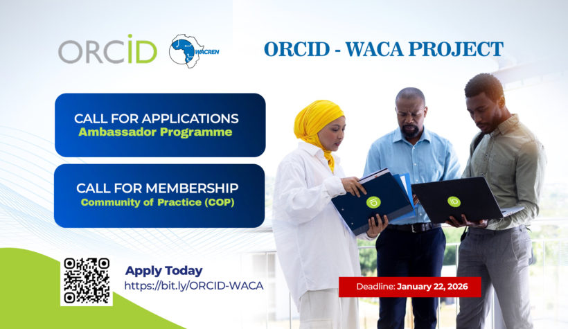 WACREN launches calls to kickstart the ORCID-WACA Project