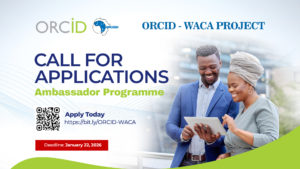 Call for Applications: ORCID–WACA Ambassador Programme