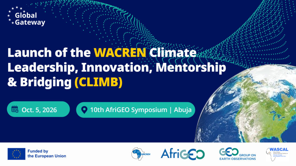 WACREN Launches Climate Community Programme at 10th AfriGEO Symposium in Abuja